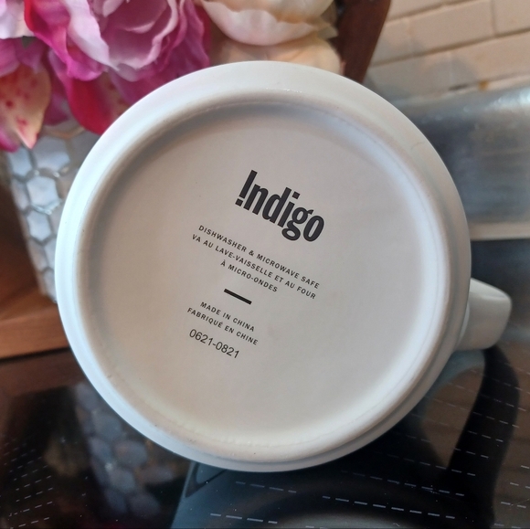 Indigo Monogram B Initial Ceramic Coffee Tea Mug Cup - Picture 5 of 9